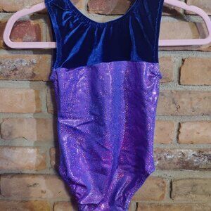 Girls Foil/Velvet Dance/Gymnastics Leotard